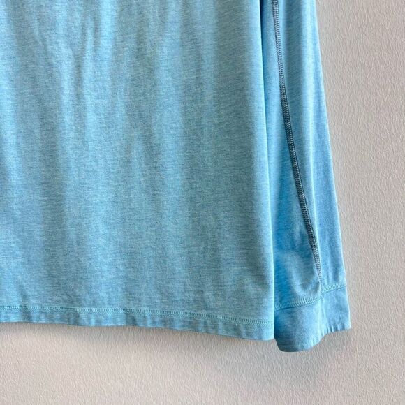 Tasc Performance Womens Size Large 1/4 Zip Top Blue Cotton Bamboo Stretch - Picture 3 of 8